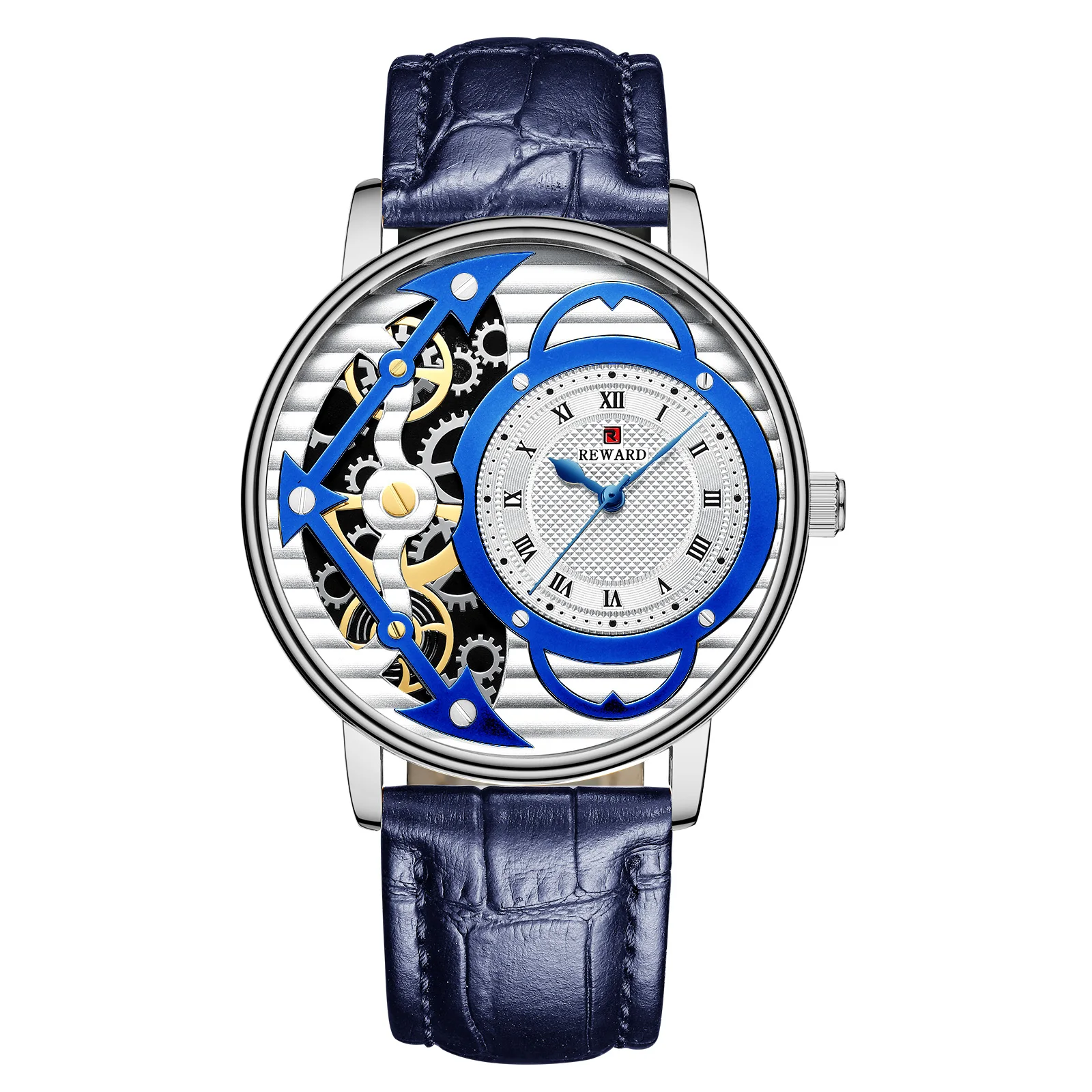 Премиум мужские часы, брендовые роскошные золотые ультра-тонкие водонепроницаемые кварцевые часы для мужчин, золотые мужские наручные часы Relogio Masculino Dourado - Цвет: lea white