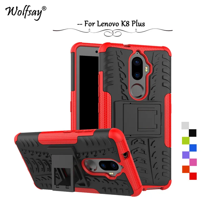 

For Cover Lenovo K8 Plus Case Tough Impact Armor Rubber Fundas sFor Phone Case Lenovo K8 Plus Cases Lenovo K8Plus Wolfsay Shell
