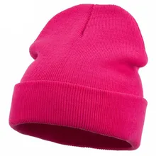 

Female Unisex Cotton Solid Warm Soft Hot HIP HOP Women's Knitted Winter Hats For Men Women Caps Skullies Beanies