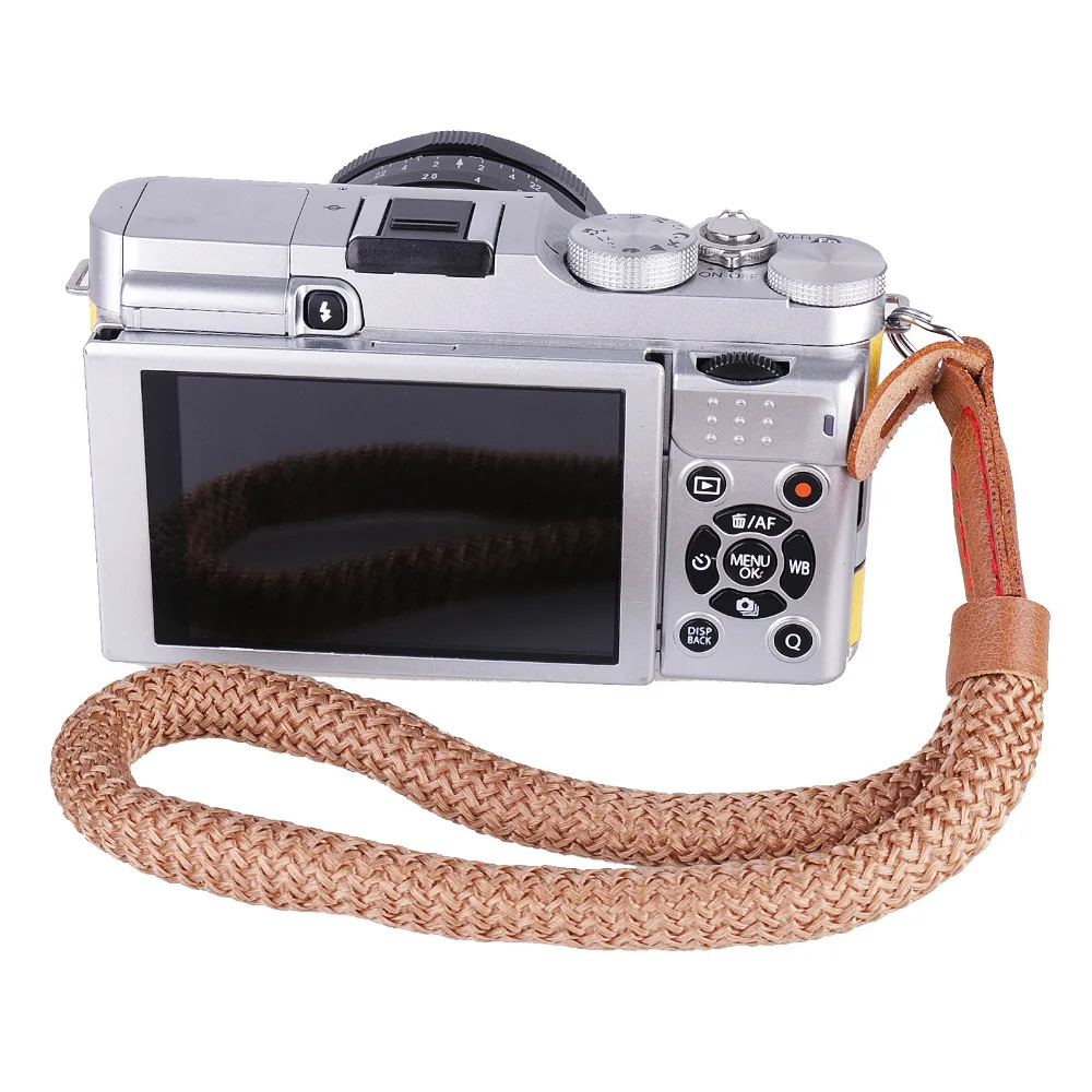 New fashion cotton Camera hand strap for SLR camera brown SThand