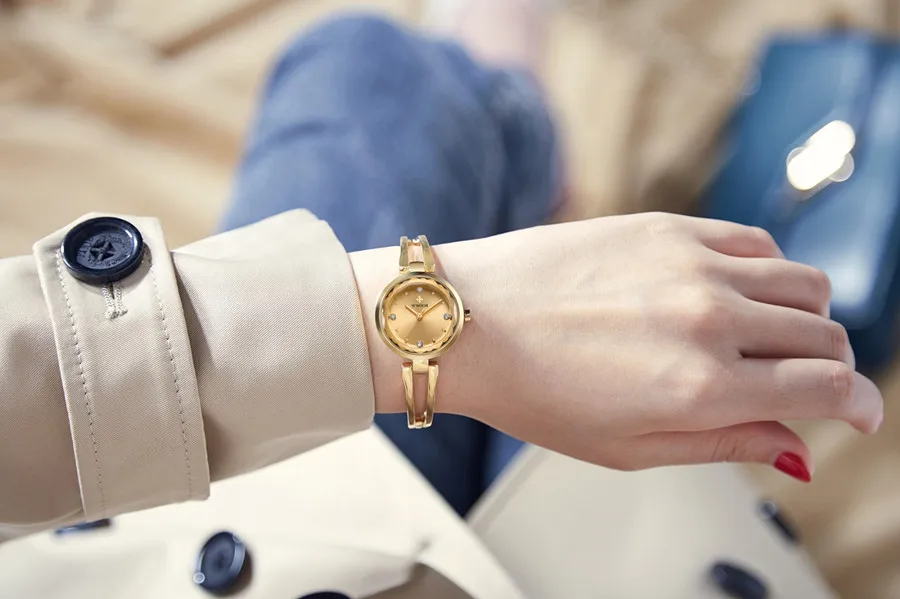 WWOOR новые золотые часы для женщин кварцевые платье часы женские наручные часы водостойкие небольшие часы женский браслет наручные часы reloj mujer