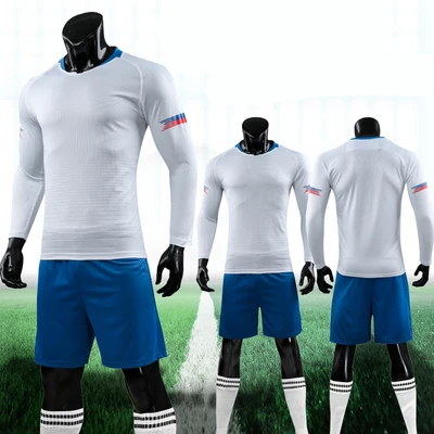 

SYNSLOVE design adult solid color training running football soccer short sleeve sport jersey set loose plus size customized