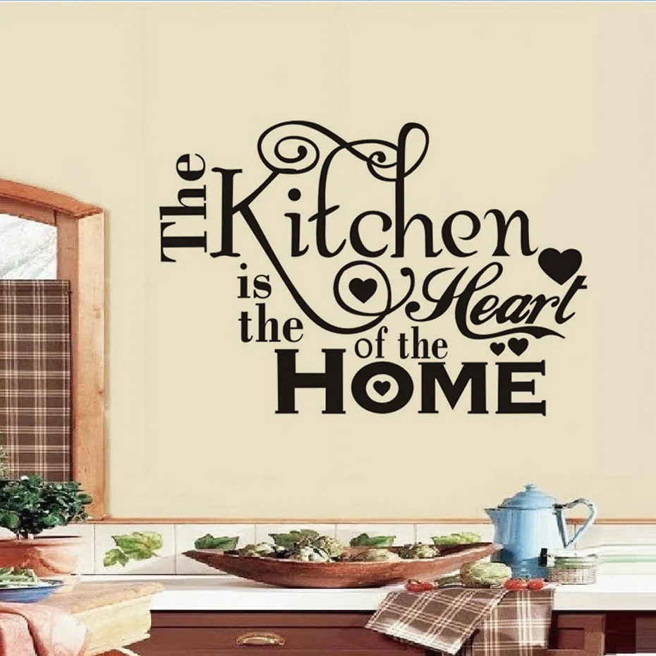 The Kitchen Is The Heart Of The Home Wallpaper Kitchen Wall Tile