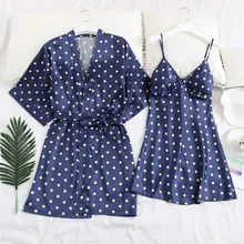 Женская одежда для сна, халат, атласные пижамы, сексуальное ночное белье, v-образный вырез, халат, белье, ночная рубашка на бретелях, pijama mujer