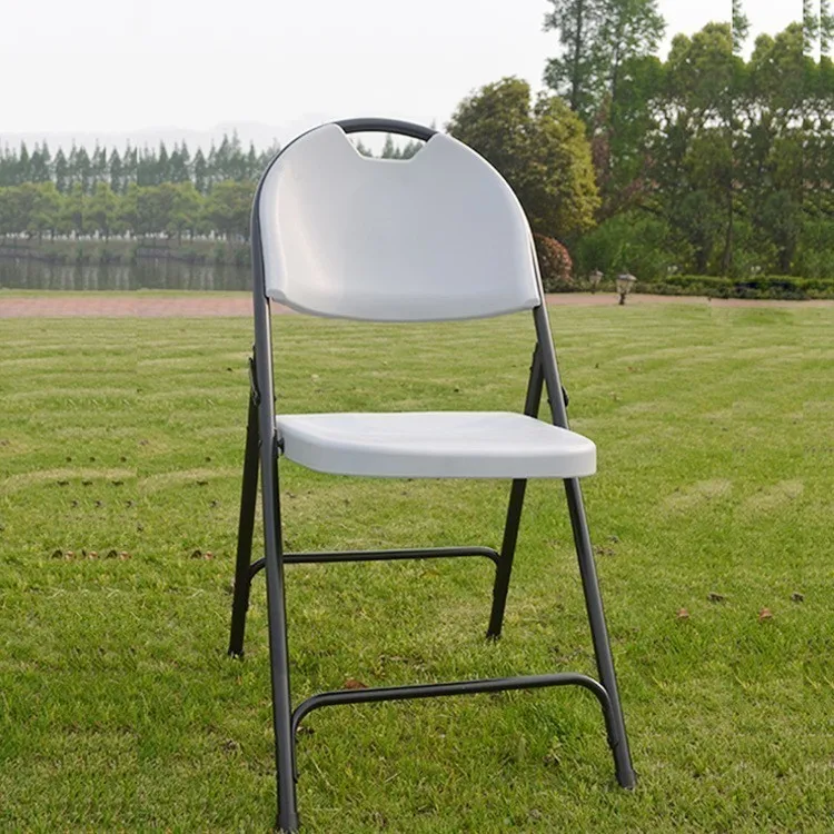 

4 Pcs Fold Chair Chair Household Portable Table Chair Plastic Fold Train Meeting Chair Burst