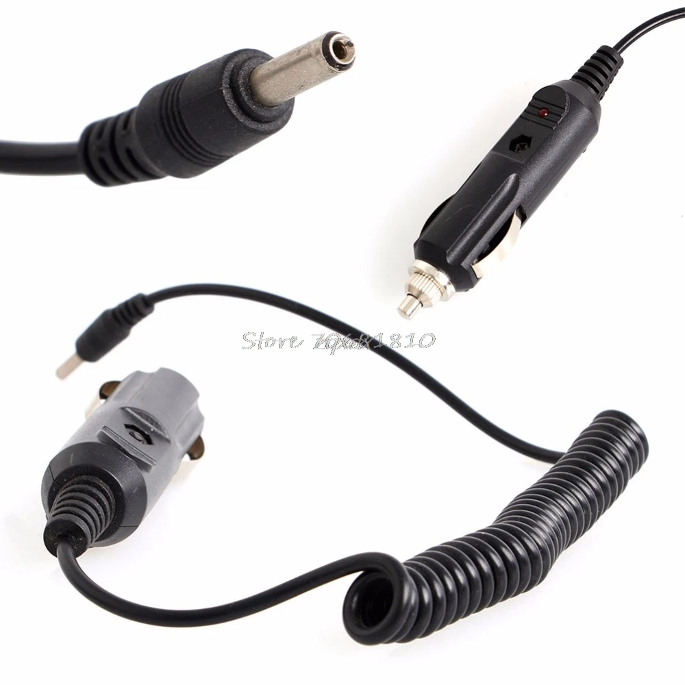 SIV 1.5 M DC 12 V سيارة شاحن محول الطاقة ولاعة السجائر الربيع كابل 3.5x1.35 مللي متر Z17 هبوط السفينة