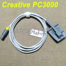 Совместимы Творческий PC3000 монитор пациента lemo 5pin два слота длинный кабель для взрослых кремния мягкий SpO2 датчик импульсов Датчик