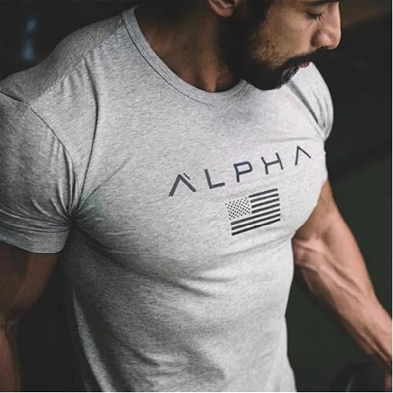 

Occasionally t shirt Crossfit fitness management new fashion summer men's short sleeve shirts fit 15 t thin cotton clothes
