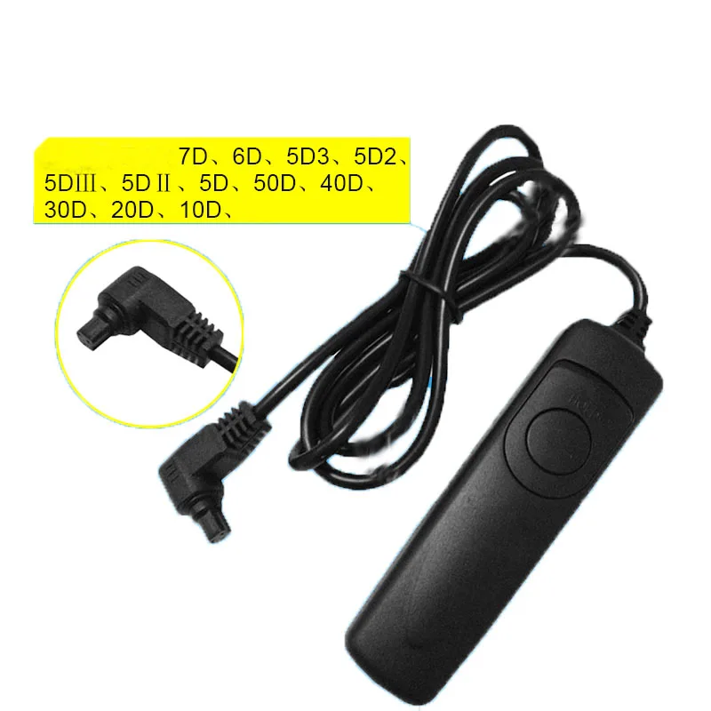 RS-80 N3 Shutter Release Camera Remote Control for Canon 1 D MARK III 1DS II 5diii 5diii 6d 7d 50d 40d 30d 20d shutter release camera remote shutter button camera remote shutter release