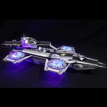 Светодиодный комплект для лего 76042 Super Heroes The Shield Helicarrier, совместимый с 07043 строительными блоками(включает только свет