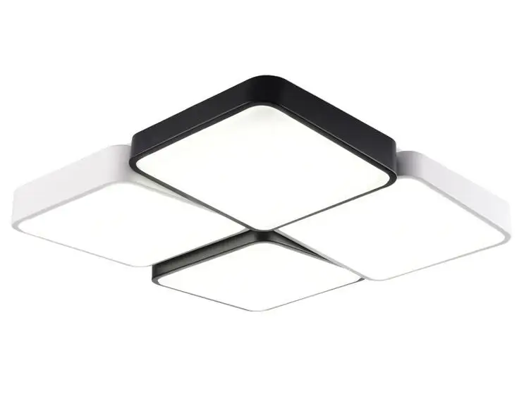 Plafoniere Led A Soffitto Moderno Dimmerabile : Designer metallo moderno led luci di soffitto bianco nero piazza