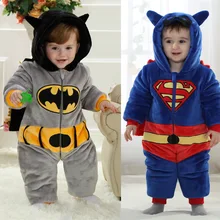 Full winter baby rompers thermal style hero costume for photograph