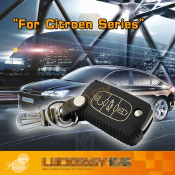 

LUCKEASY For citroen C5 2010-2012 C-Triomphe 2008-2010 Grand C4 Car Key bag case wallet holder key cover