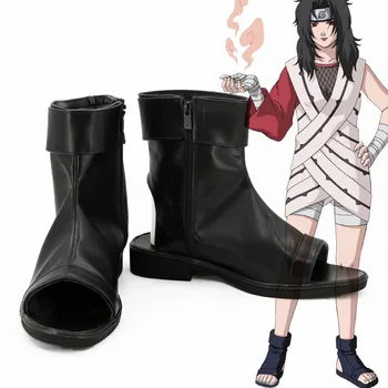 

Naruto Yuuhi Kurenai Black Shoes Cosplay Boots CosplayLove For Halloween Christmas Party