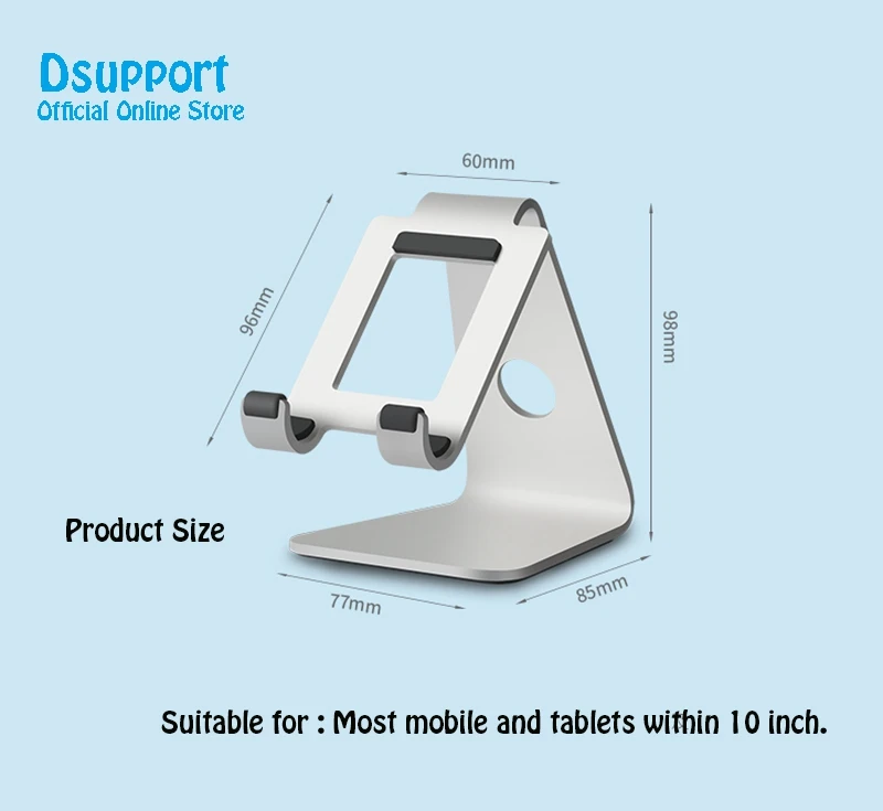 Алюминиевый сплав AP-4SL Подставка для планшета для планшетов within10 дюймов и большинства мобильных настольная подставка мобильный и