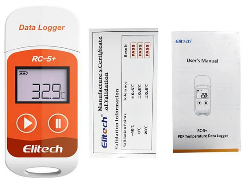 Регистратор данных температуры RC-5+ PDF многоразовый USB Регистратор температуры датчик ТЕМП монитор 32000 точек программного обеспечения для окна или Mac
