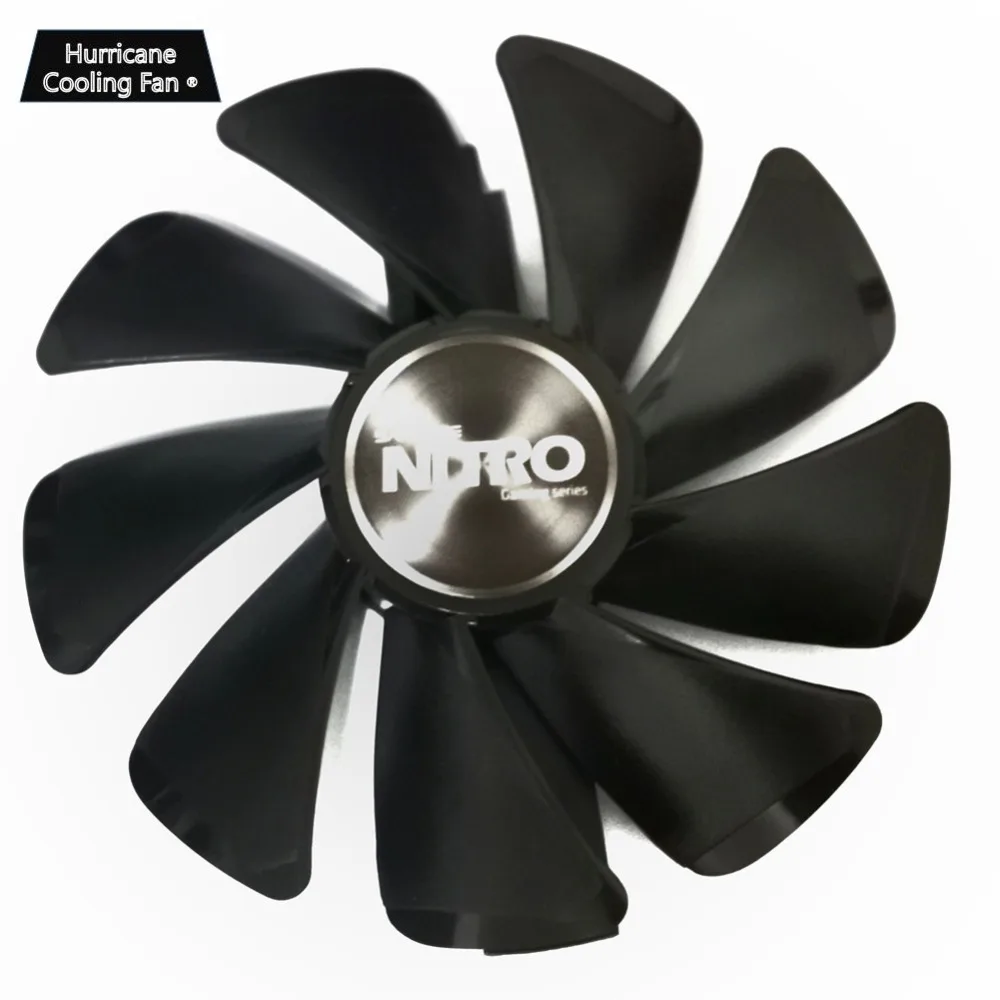 Baratos 95mm CF1015H12D tarjeta gráfica azul Led ventilador para Sapphire NITRO RX480 RX470 RX580 RX570 RX590 RX 470, 480, 570, 580, 590 4G 8G