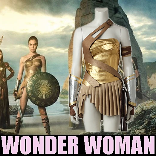 

[Customize]Movie Wonder Woman Gadot Ver. Paradise Island Uniform cosplay costume Full set Any size New 2017 free shipping