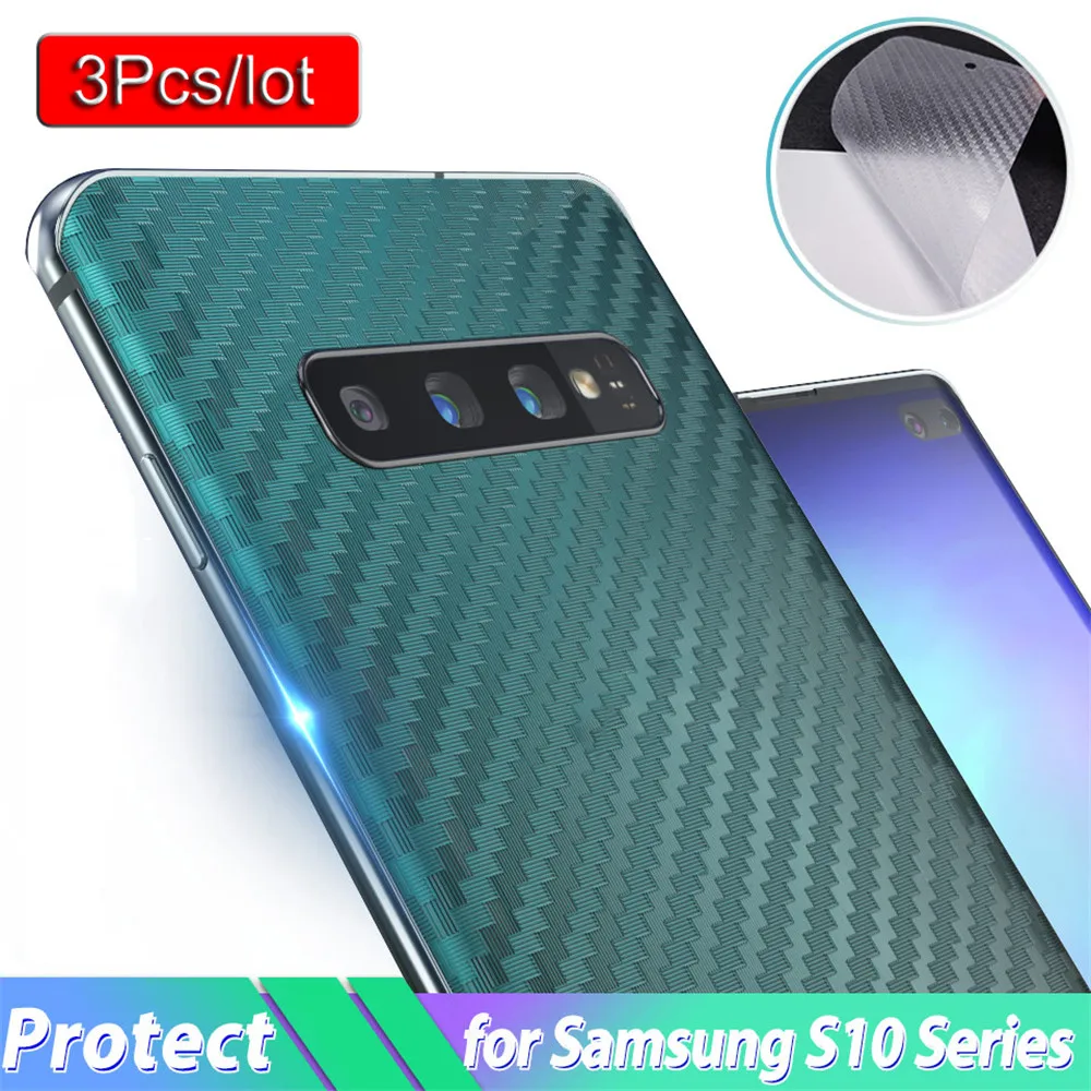 

3PC/set Back Screen Protector Sticker Protective Film Carbon Fiber Protective Film for Samsung Galaxy S10 S10Plus S10e M10 M20