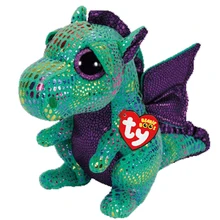 Ty Boos Cute Animals Cinder The Green Dragon Plush Toy Doll Christmas Gift