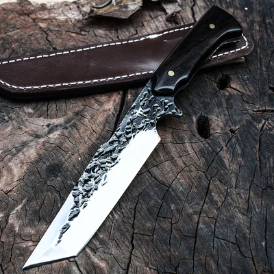 Voltron Открытый нож выживания, высокая твердость прямой нож, дикий нож самообороны, портативный острый нож выживания джунглей - Цвет: Белый