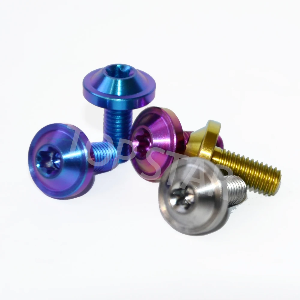 

4 PCS M5*12 Motorcycle Modify Multiple Color Umbrella Titanium Bolt