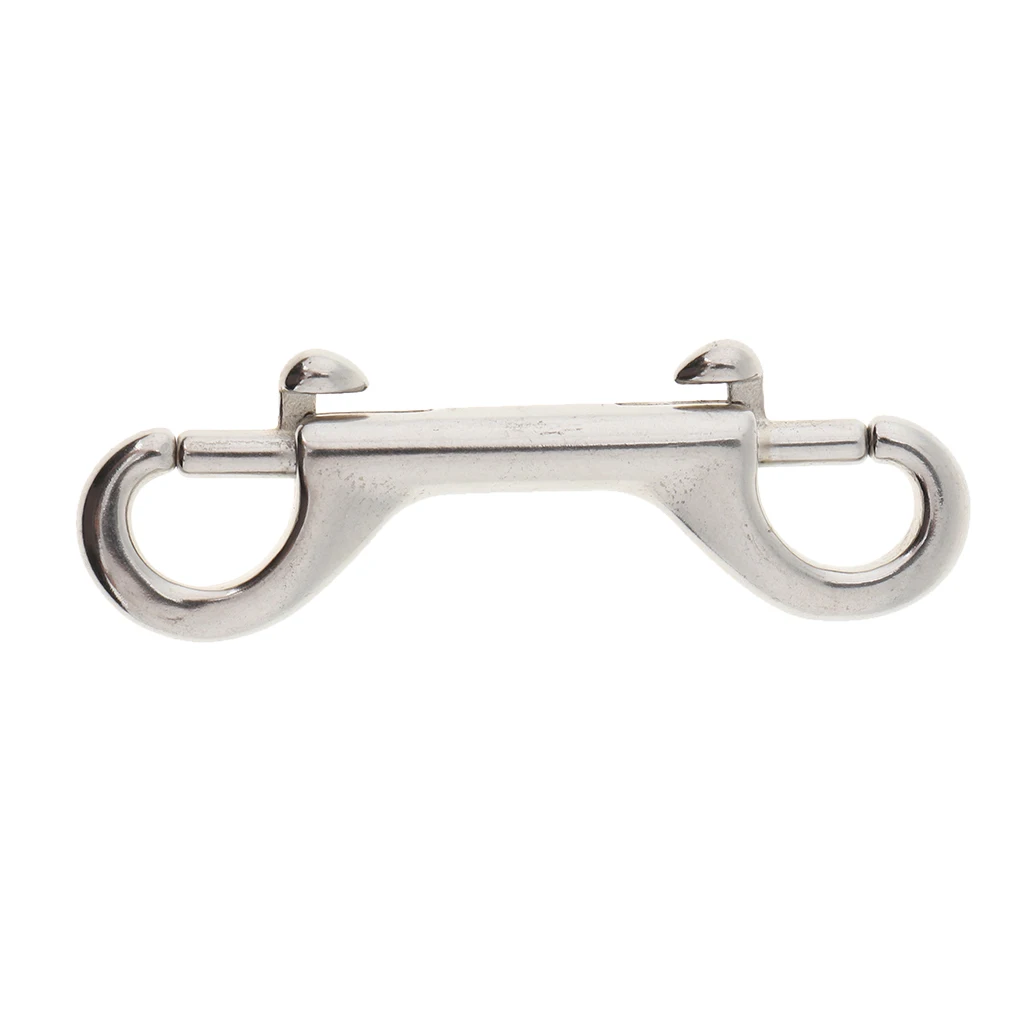 Double Ended Snap Hook Key Holder Brass Clip Hanging Keychain Spring Buckle