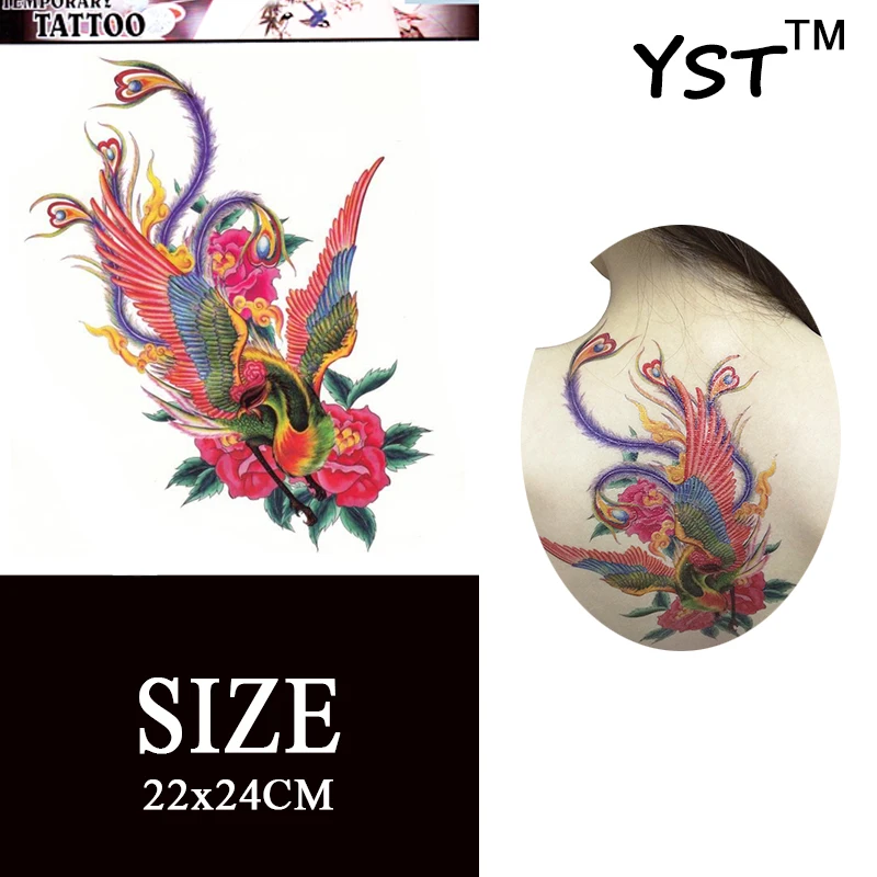 Harajuku Chinois Phoenix Avec Pivoine Fleur étanche