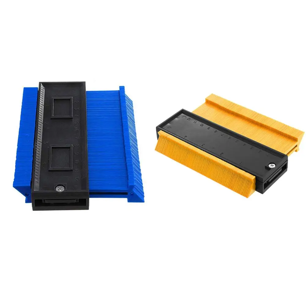 12CM ABS Profile Copy Gauge Contour Ruler Standard Wood Marking Tools Tiling Laminate Tiles General Tool Red/Bule Color