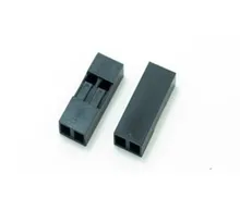 100PCS/Lot 2P 2.54mm Single Row Plastic Dupont Head Jumper Wire Cable Housing Female Pin Connector