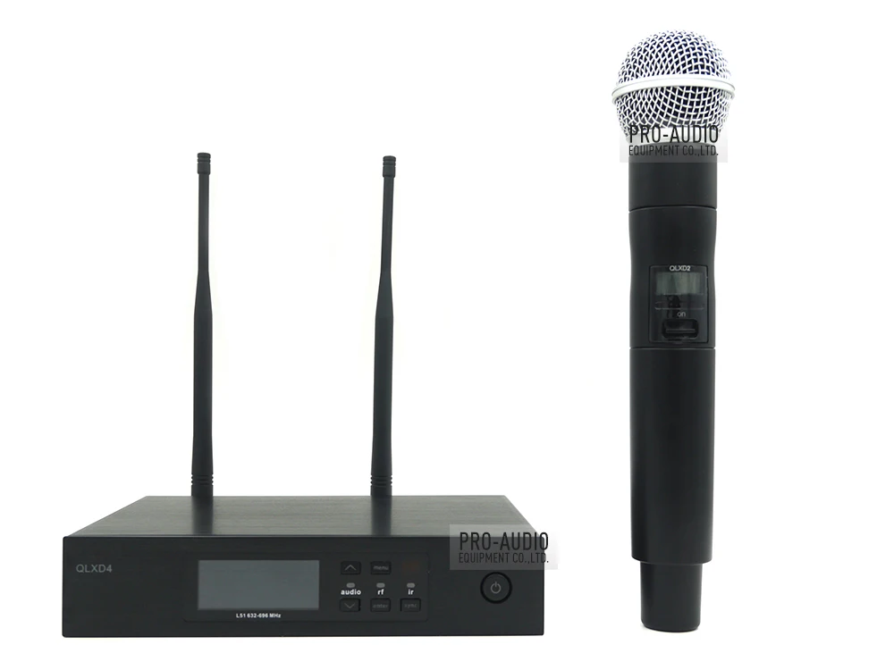 Беспроводная микрофонная система QLXD4 UHF профессиональная производительность с