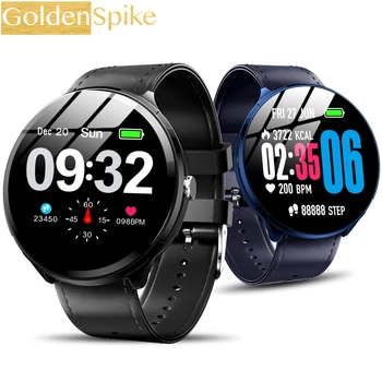 

GOLDENSPIKE V12 1.3 Inch Full Touch Tempered Glass Screen Smart Watch Waterproof Heart Rate Monitoring Blood Pressure