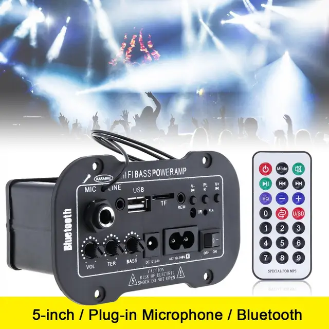 Best Offers 5Inch 25W HI-FI Bluetooth Car Audio Power Auto Amplifier FM Radio Player Support MIC/SD/USB/DVD/MP3 Input With Remote Control Best Offers 5Inch 25W HI-FI Bluetooth Car Audio Power Auto Amplifier FM Radio Player Support MIC/SD/USB/DVD/MP3 Input With Remote Control