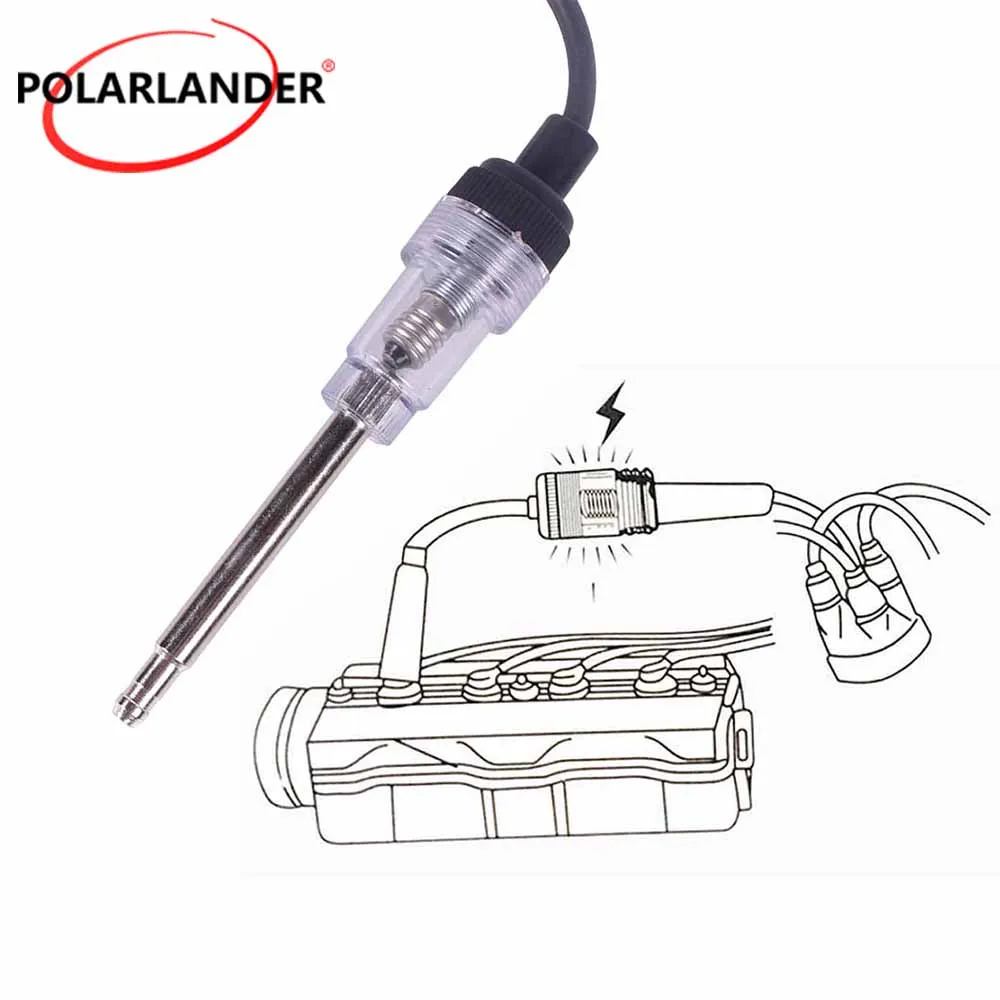 Поляризационный тестер зажигания свечи тестер свечей зажигания детектор зажигания Авто Диагностический автомобильный диагностический инструмент Тестер цепи автомобиля