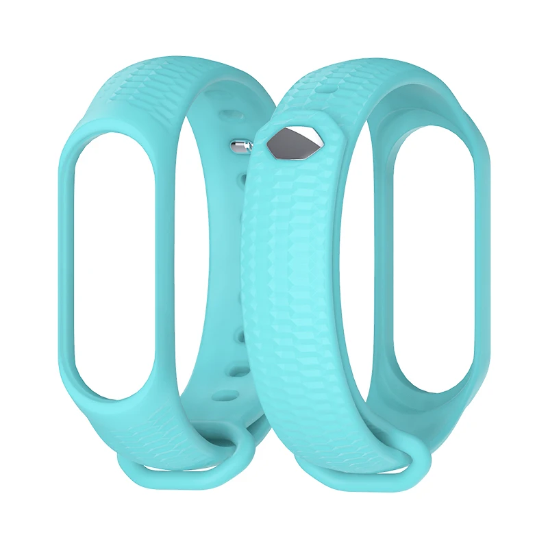 Mijobs Mi Band 4 Strap Aurora Wrist Strap for Xiaomi Miband 3 Bracelet correa Mi band 4 NFC Wristban Global Watch Accessories - Цвет: Sky-blue