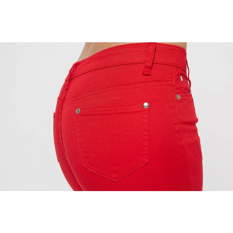 Autumn Elastic Women Pencil Jeans Pants Candy Colored Mid Waist Zipper Slim Fit Skinny Female Jean 2018 Fashion Full Length Pant Autumn Elastic Women Pencil Jeans Pants Candy Colored Mid Waist Zipper Slim Fit Skinny Female Jean 2018 Fashion Full Length Pant
