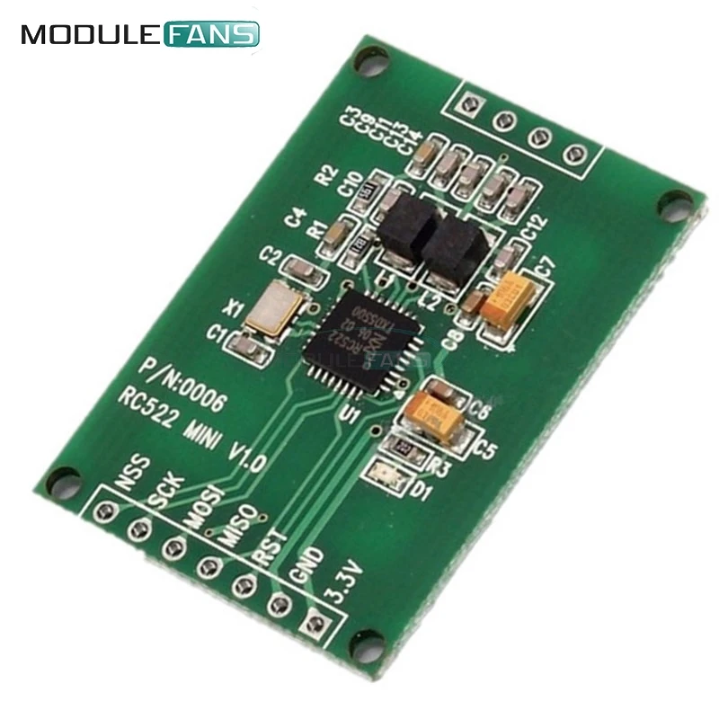 

SPI RC522 RFID Module Card Reader Sensor Module Writer Module I2C IIC Interface IC Card RF Ultra-Small RC522 13.56MHz