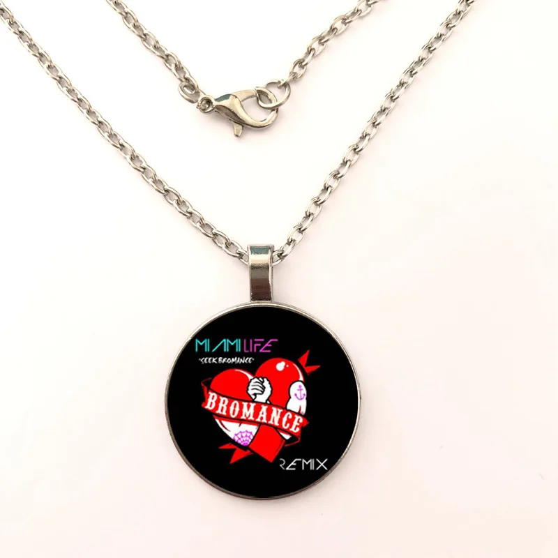 

Red heart Fashion Jewelry Gifts For Women round Crystal Glass Pendant Necklaces Accessories gift