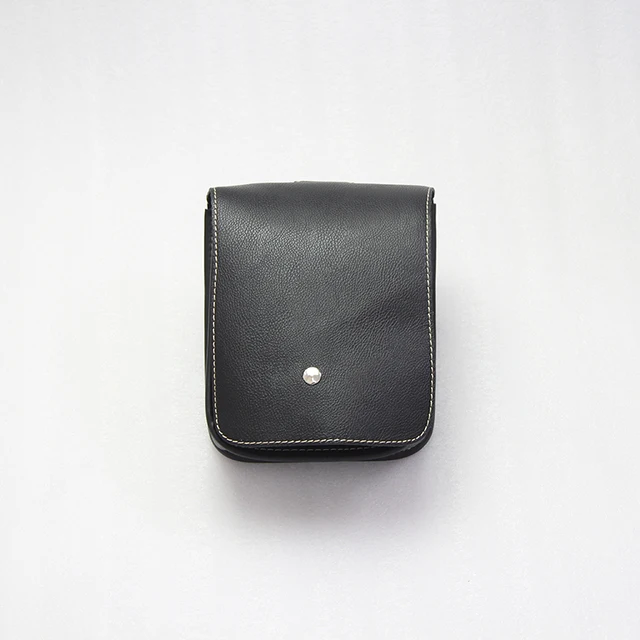 Black Motorcycle PU Leather Saddle Bags Storage Luggage Bags Side Tool Pouch Waist Bags Universal For Harley Chopper Touring