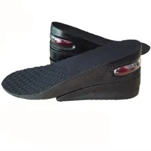 Pofessional Men Air Cushion PU Adjustable Height Increase Insole Shoe Pad for Men Two-piece Design