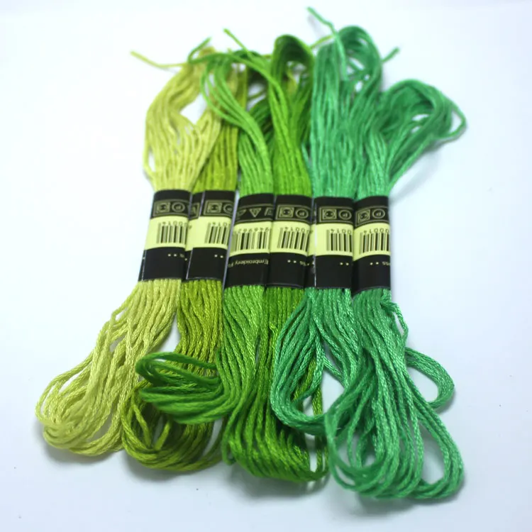 4 метра плетение браслетов нить уникальный стиль 6 вышивка нить шитье, моток пряжи ремесло Dofferent градиент цвета - Цвет: 5