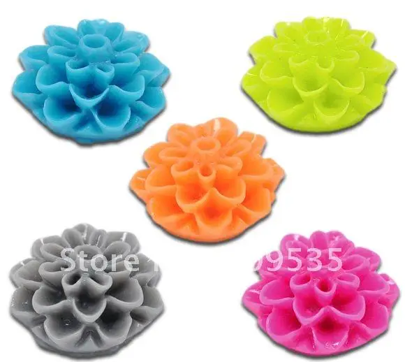 

Free Shipping 250pcs Mixed Resin Rose Flower Flatback Beads Cameo 16X8mm