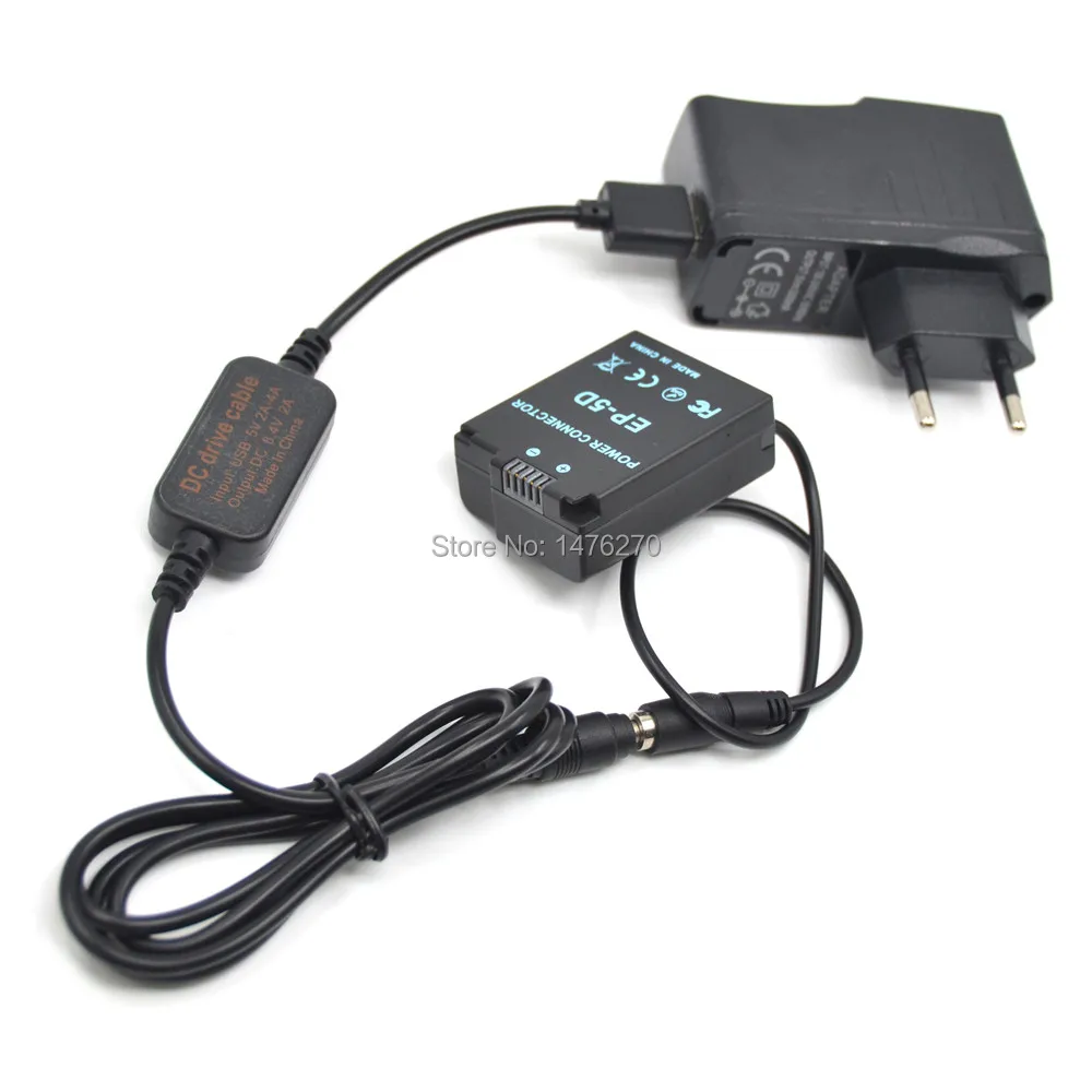 USB зарядки для мобильных устройств кабель EH-5 EH-5A+ EP-5D EP5D соединитель прямого тока ENEL21 EN-EL21 аккумуляторной батареей+ 5V3A адаптер для Nikon 1 V2 1V2 Камера