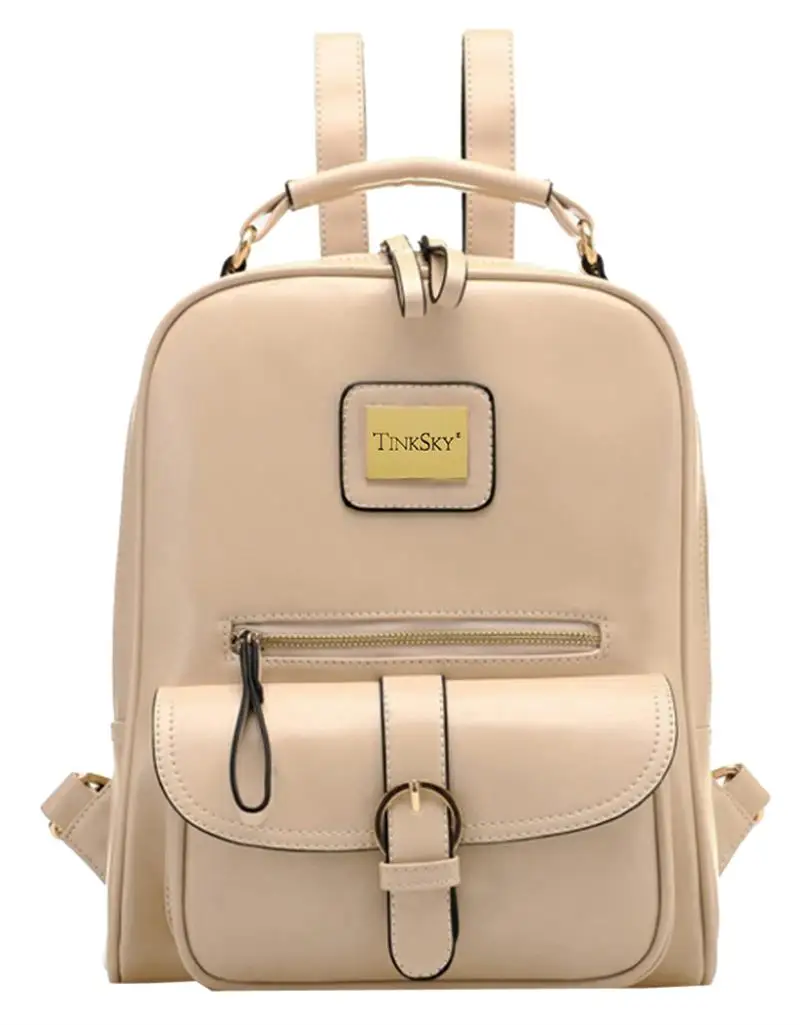 

British Style Retro PU Casual Backpack For Women Ladies Anti-Theft Mini Bagpack Children Travel Daypack Female School Bag