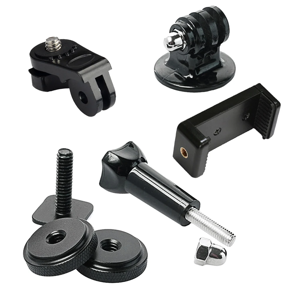 

Gosear Hot Shoe Kit Include Mount Adapter Universal Phone Holder Thumbscrew for Attaching Phone for GoPro Go Pro Hero on DSLR
