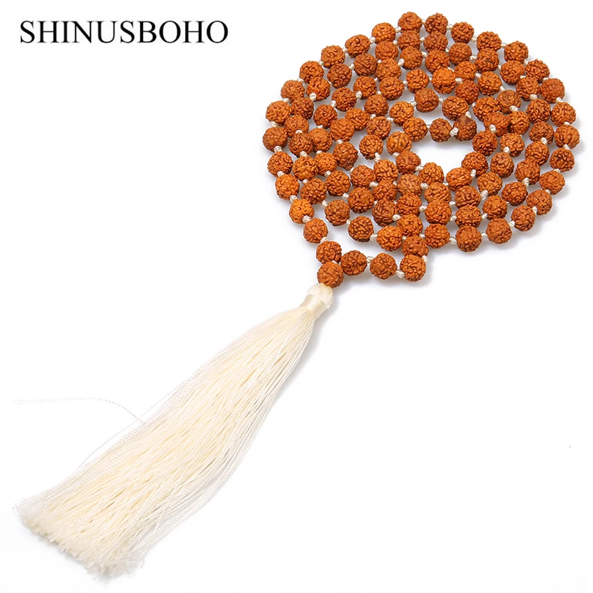 SHINUS BOHO Rudraksha Bead Beaded Necklaces for Women Classic Handmade