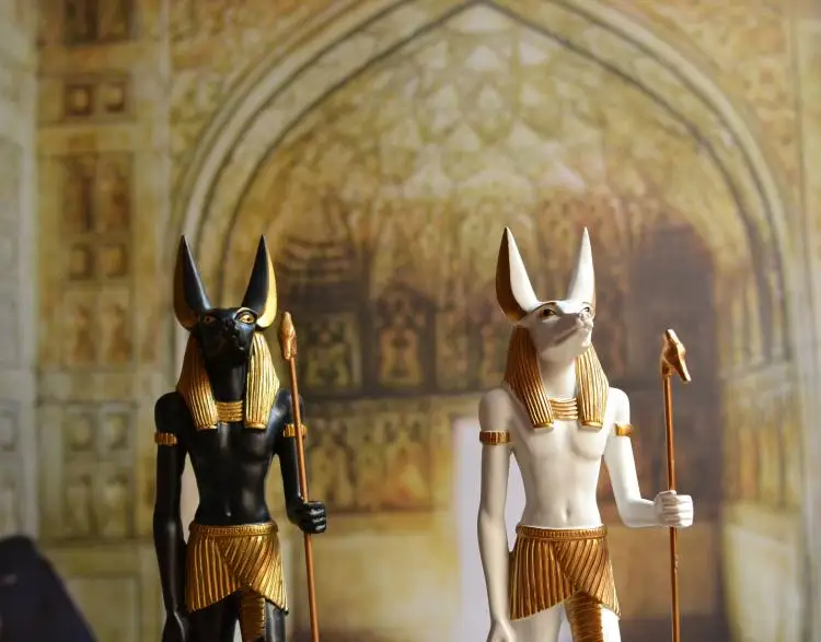 Египетское украшение Anubis The Dog God из смолы для дома, геомантическое искусство, ремесло, украшение для семьи, покровитель, друзья, родные подарки