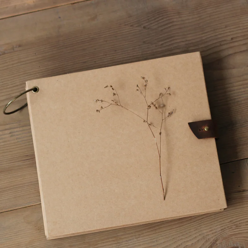 

Square blank book sealed memory cow retro graffiti DIY photo album thin notebook personalized photo book