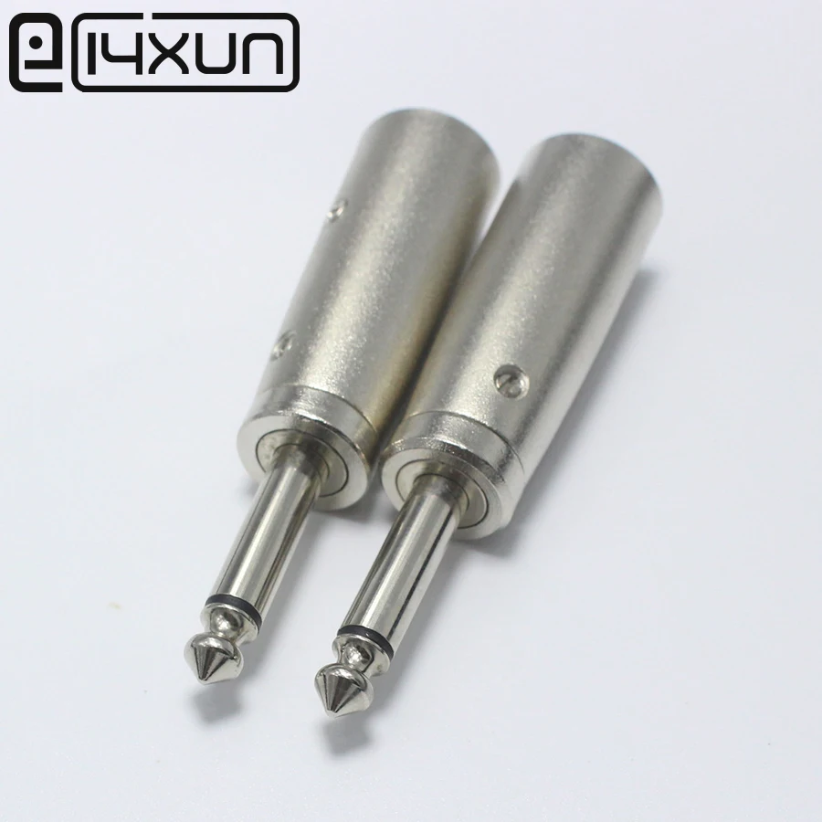 EClyxun 10 шт. высокое качество 3Pin XLR штекер до 1/4 &quot6 35 мм моно для аудио кабеля DJ