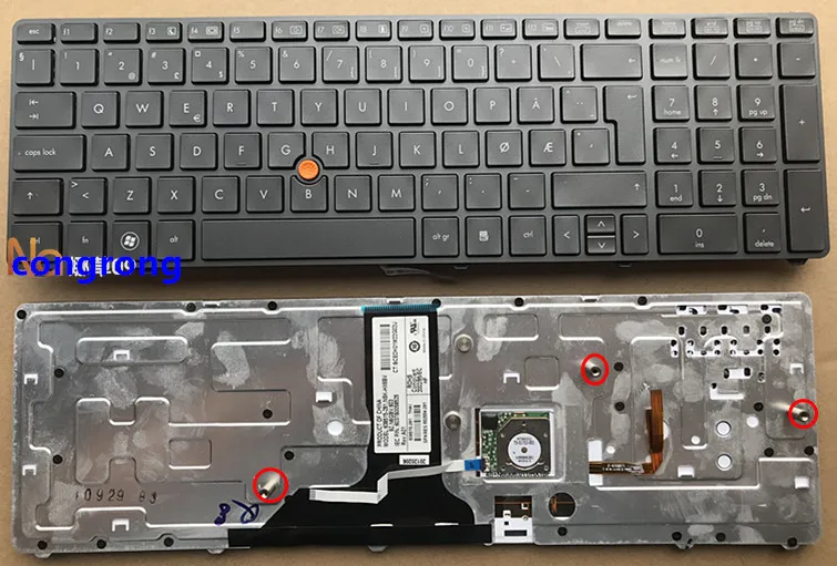 Клавиатура для ноутбука HP EliteBook 8760 8770 8770w Probook 8760W 8560W 8570w с подсветкой | Компьютеры и